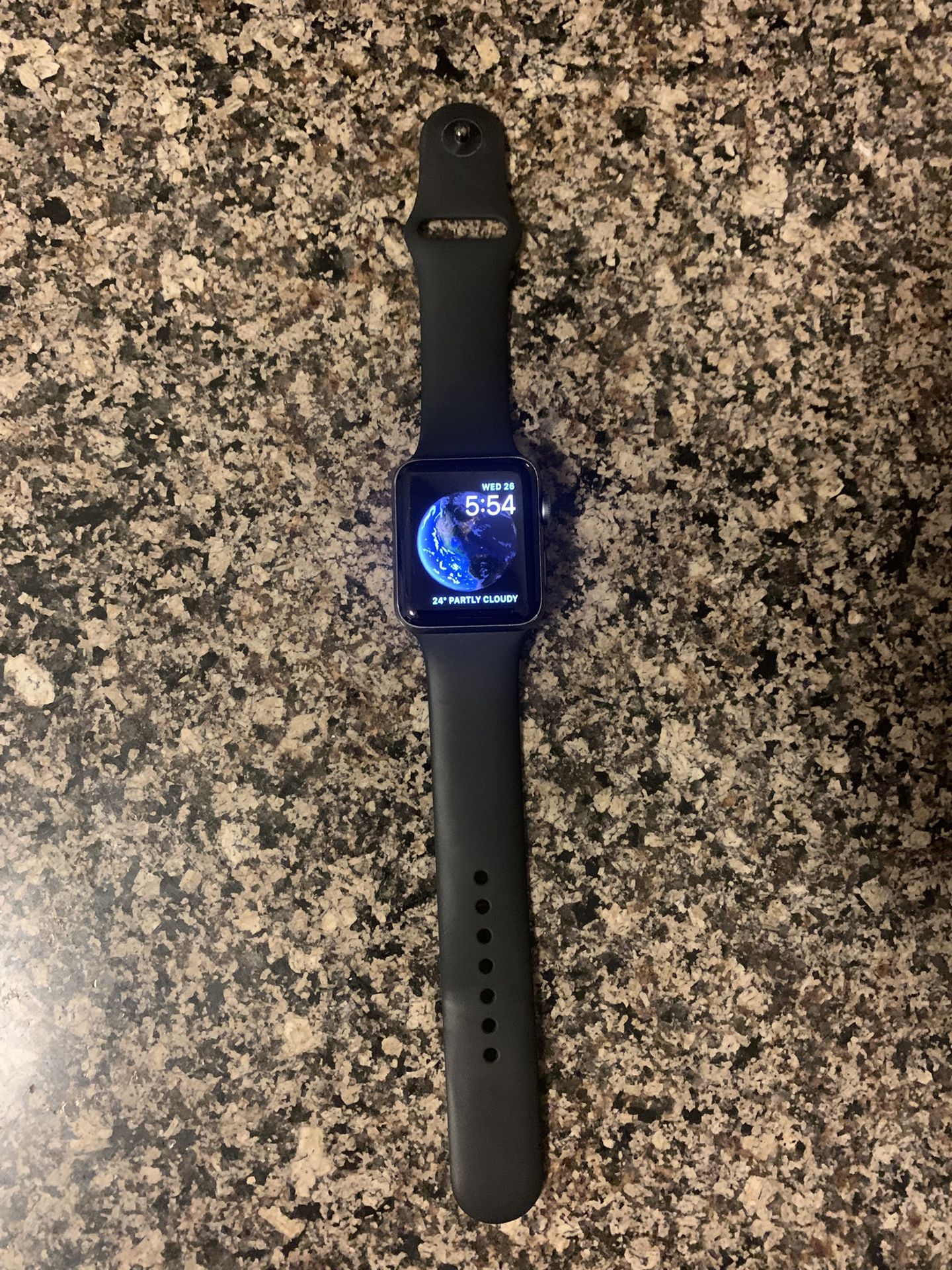 Apple Watch Series 3 42mm Aluminum Case Ion-X Glass Composite Back GSP Wr-50M