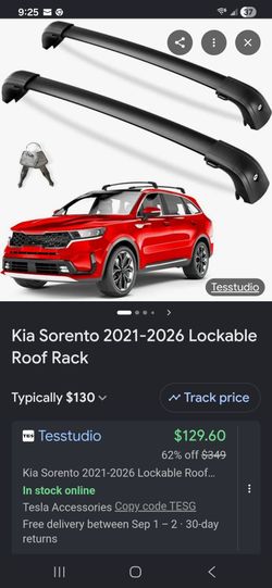 Black Roof Rack Cross Bars Set of 2