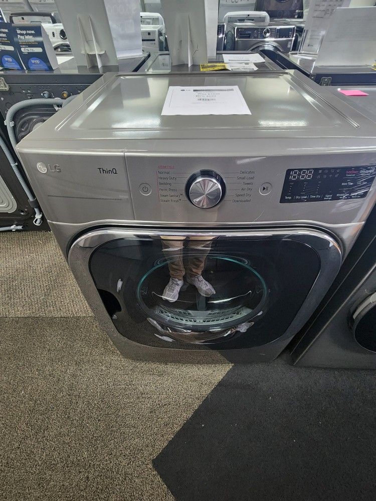 9.0 cu.ft. Mega Capacity Smart wi-fi Enabled FrontLoad Dryer with Turbo Steam-Built-Intelligence