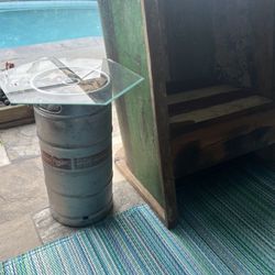 Keg Side Table / Man Cave / Bar