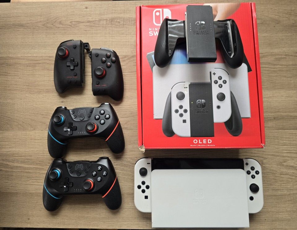 Switch OLED With Some Accessories 