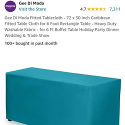 Teal Fitted Tablecloths(2)