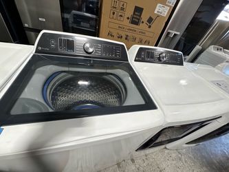 GE Profile Top Load Washer and Dryer Set