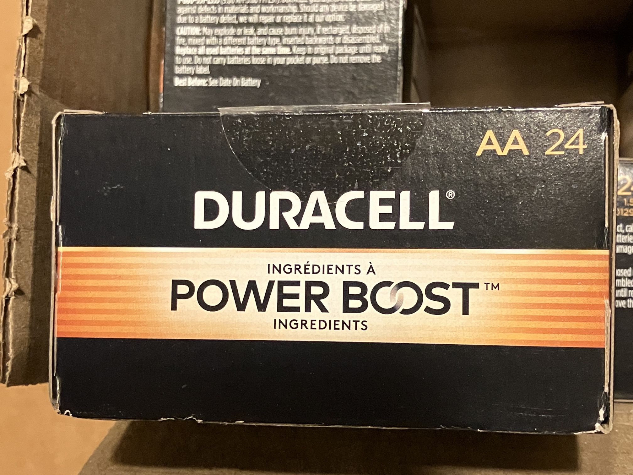 Duracell AA 24 Pack Coppertop Alkaline Battery with Duralock, MN1500BKD
