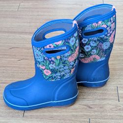 Bogs Kids Classic II Vintage Floral Little Kid Size 2 Pull-On Rain Snow Boots