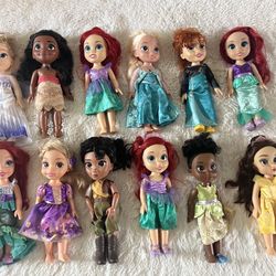 12 Disney Dolls Asking $80