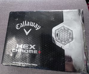 NEW Callaway Hex Chrome Plus Golf Balls, 1 Dozen - Chrome+
