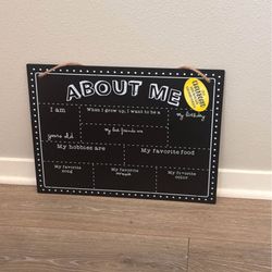 All About Me Sign