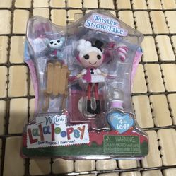 MINI LALALOOPSY WINTER SNOWFLAKE WITH PET DOG & SLED SNOW CONE NEW 2014