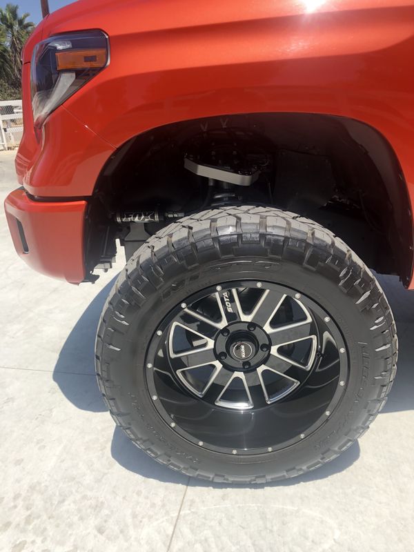 Lifted Toyota Tundra wheels and tires off-road. for Sale in Riverside