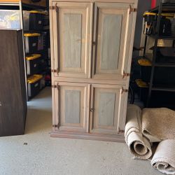Pine Wood Armoire 