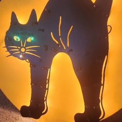 18" Glowing Moon Window Sculpture