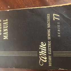 Vintage White sewing machine.