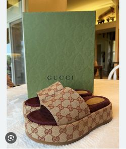 Gucci Platform Slides
