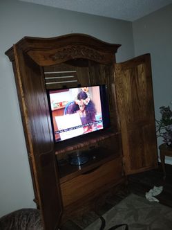 Cabinet with TV