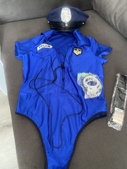 Women cop/police Jumpsuit Halloween Costume