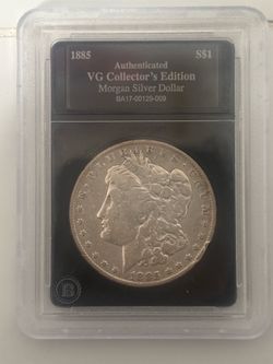 1882 Morgan silver dollar