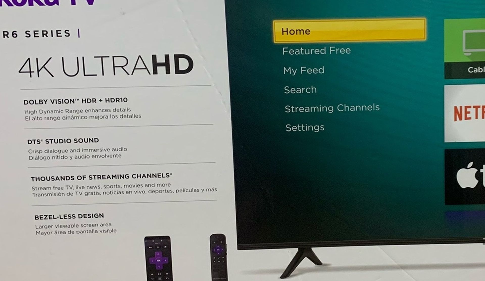 BRAND NEW HISENSE ROKU TV 58”