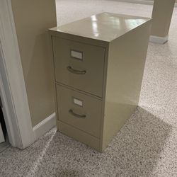 Steelcase Two Drawer Metal File Cabinet