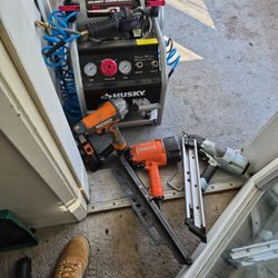 Air Compressor 3 Nailguns
