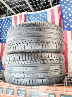 ✅ 2 NICE USED TIRES 225/40ZR18 CONTINENTAL CONTISPORTCONTACT USED TIRES 225 40 18