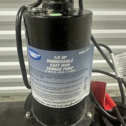 Decko Superior 1/2 HP Cast Iron Sump Pump with Vertical Float Switch Sewage 93511 ga4