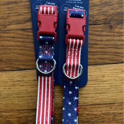 Youly The Citizen Dog Collar Medium 14-20 Inch Fourth  Of July 🇺🇸 Pattern 