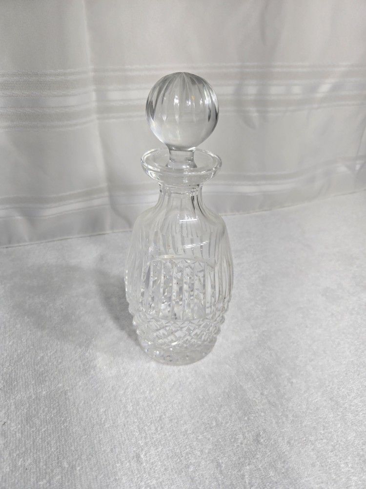 Elegant Cut Waterford Crystal Decanter with Stopper