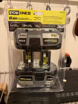 Ryobi charger and batteries bundle