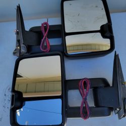 99-02 Chevrolet Silverado Gmc Sierra Tahoe Suburban Avalanche Yukon Escalade Avalanche Towing Mirrors Espejos Retrovisores Chevy 