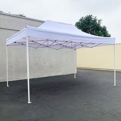 (New in box) $145 Large 10x15 FT Heavy-Duty Popup Canopy Instant Shade Quick Open w/ Carry Bag