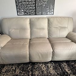 Reclining Leather Sofa And Loveseat