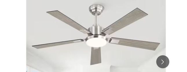 52 in. Indoor Brushed Nickel 6-Speed  Modern Standard Ceiling Fan with Lights,Remote