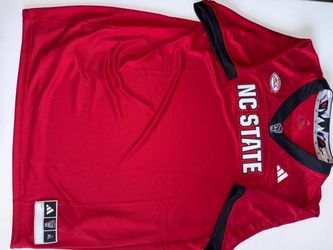 NC State Wolfpack Adidas NCAA Jersey Red/Black XL ACC Tournament Patch