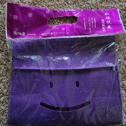 Smiley face Purple tissue box