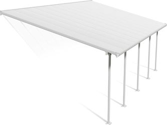 Palram - Canopia Feria 13 Ft. x 26 Ft. Carport Aluminum Metal Frame and Polycarbonate Panels Car Port for Outdoor Driveway