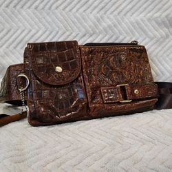 Unisex leather hip / fanny pack