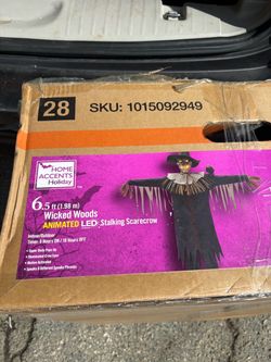 6.5 ft. Animated LED Stalking Scarecrow