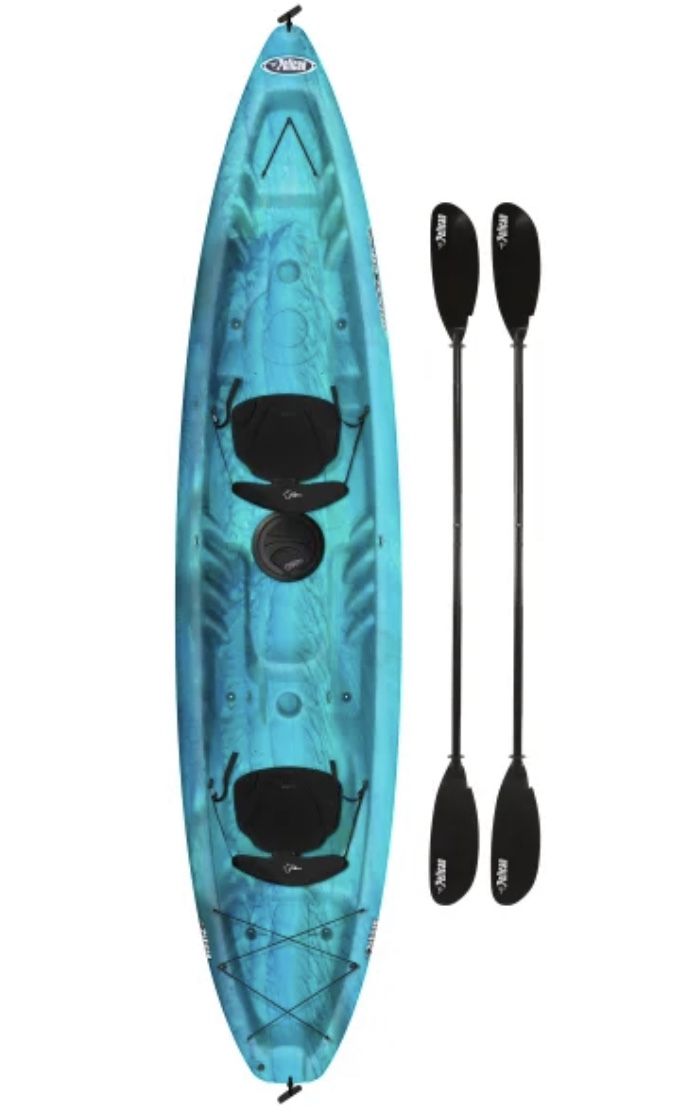 Pelican Rustler 130T Tandem Kayak 13’ with 2 Paddles, Brand New