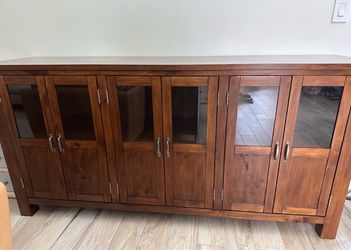 Large Wood Sideboard Buffet Cabinet
