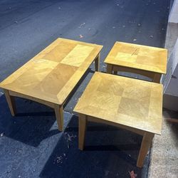 Coffee Table W/ Two End Tables
