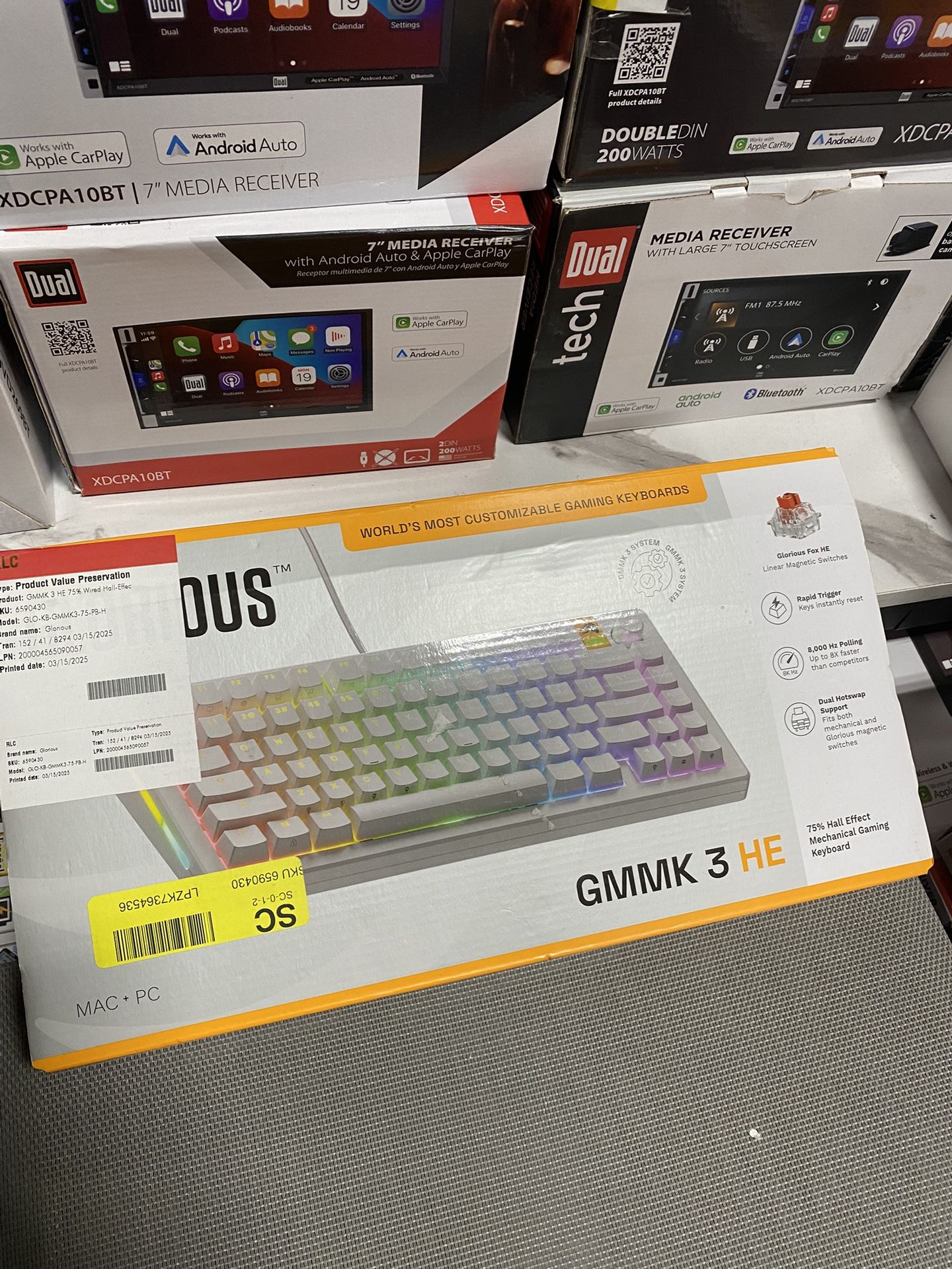 Gaming Keyboard with Rapid Trigger and Adjustable Actuation