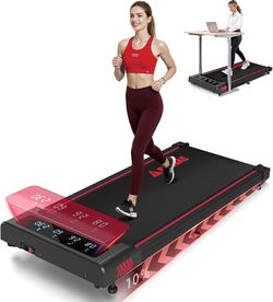 Brand New in unopened box Walking Pad Treadmill w/ Desk – 10% Incline, Quiet, Heavy Duty