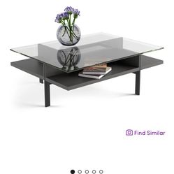Glass Black Coffee Table 