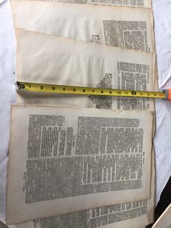 5 PAGES ANTIQUARIAN BIBLE pages German DEUTSCHE 1500’s original printing