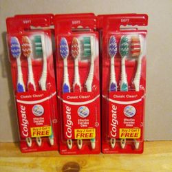 Colgate Soft Classic Clean 3 Pack Toothbrushes $2 Each Pack 
