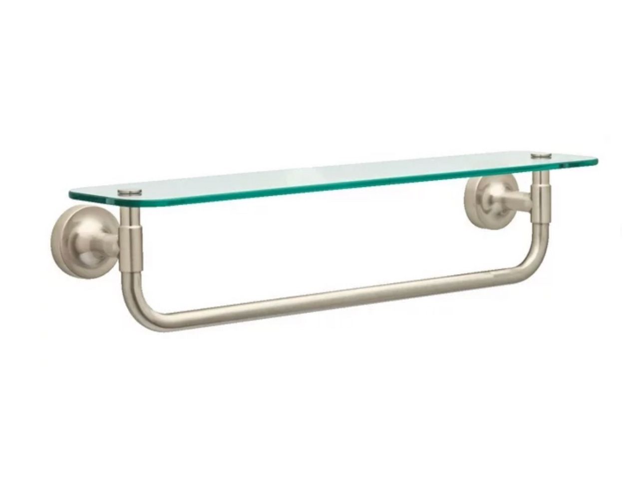 Glass Shelf With Towel Bar