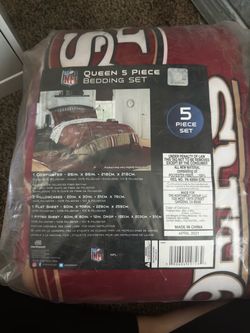 NEW 49ers Queen Bedding 5-Pc Set by The Northwest Group