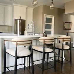 Mid Century Modern Arhaus Jagger Counter Stools Dupe - Free Delivery ✅ Jagger Counter Height Stools