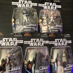 Star Wars Hasbro Action Figures (5) Saga Collection 2006
